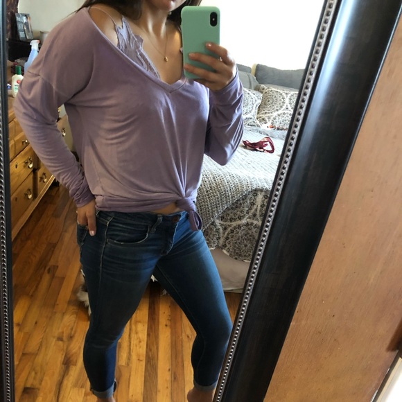 Lavender long sleeve shirt - Picture 5 of 5